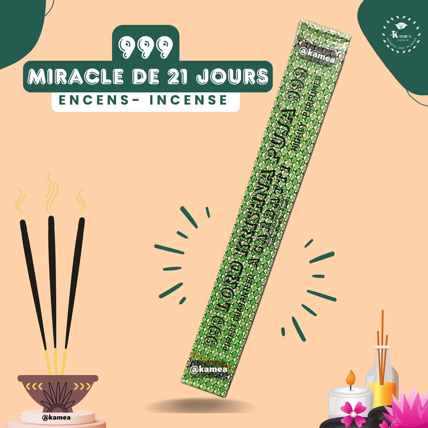 Encens spirituel 999 - Miracle de 21 jours - LORD KRISHNA PUJA