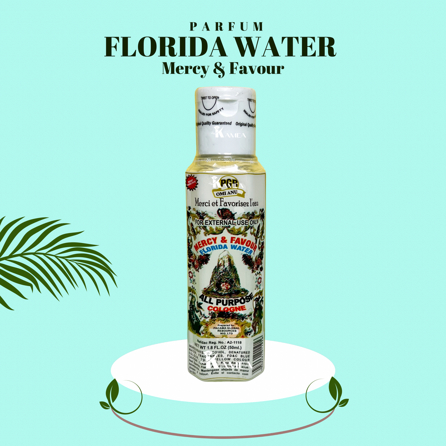 Parfum FLORIDA WATER - Mercy and Favour - 50ml - Parfum Spirituel