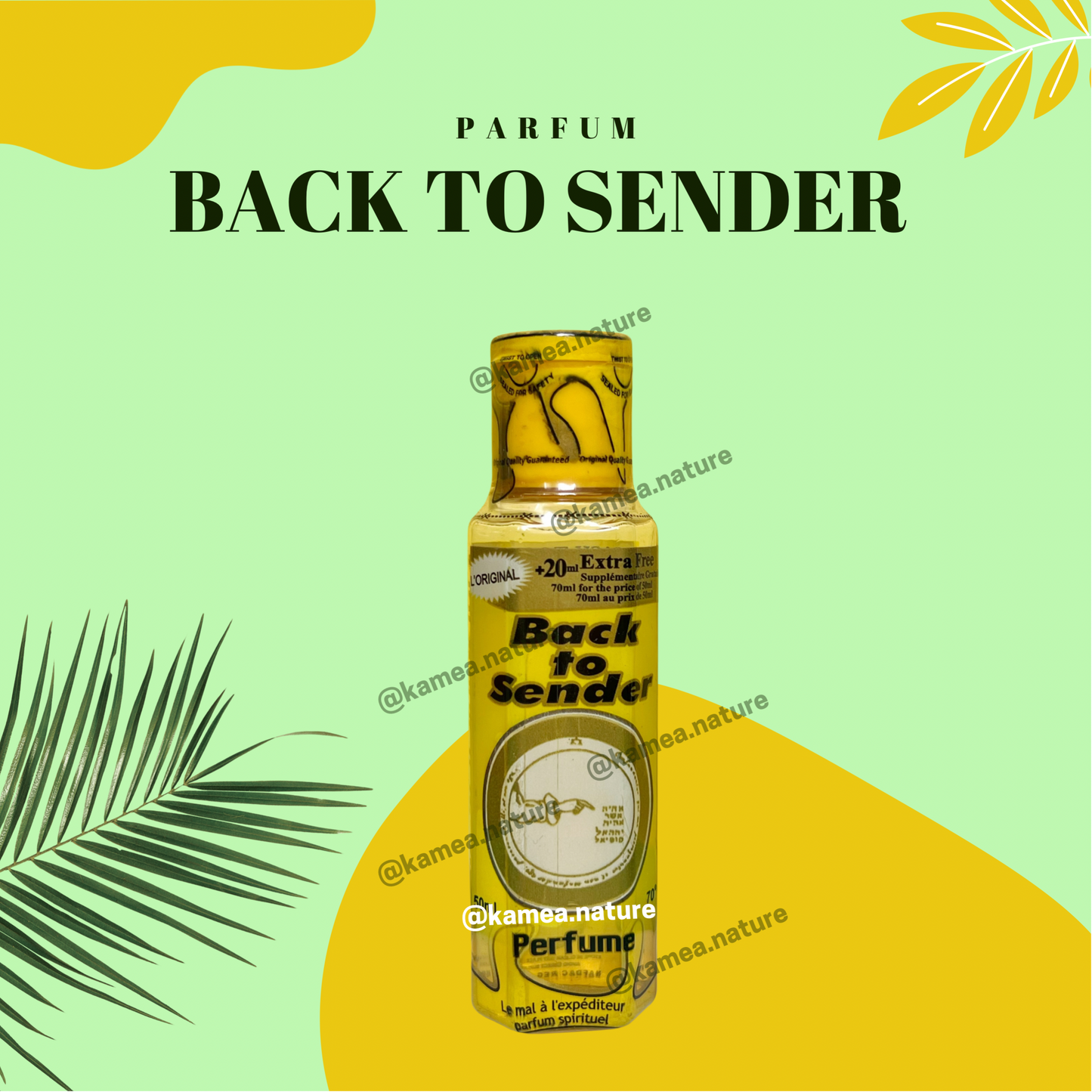 Parfum spirituel Back to sender - Retour à l'envoyeur - 50ml
