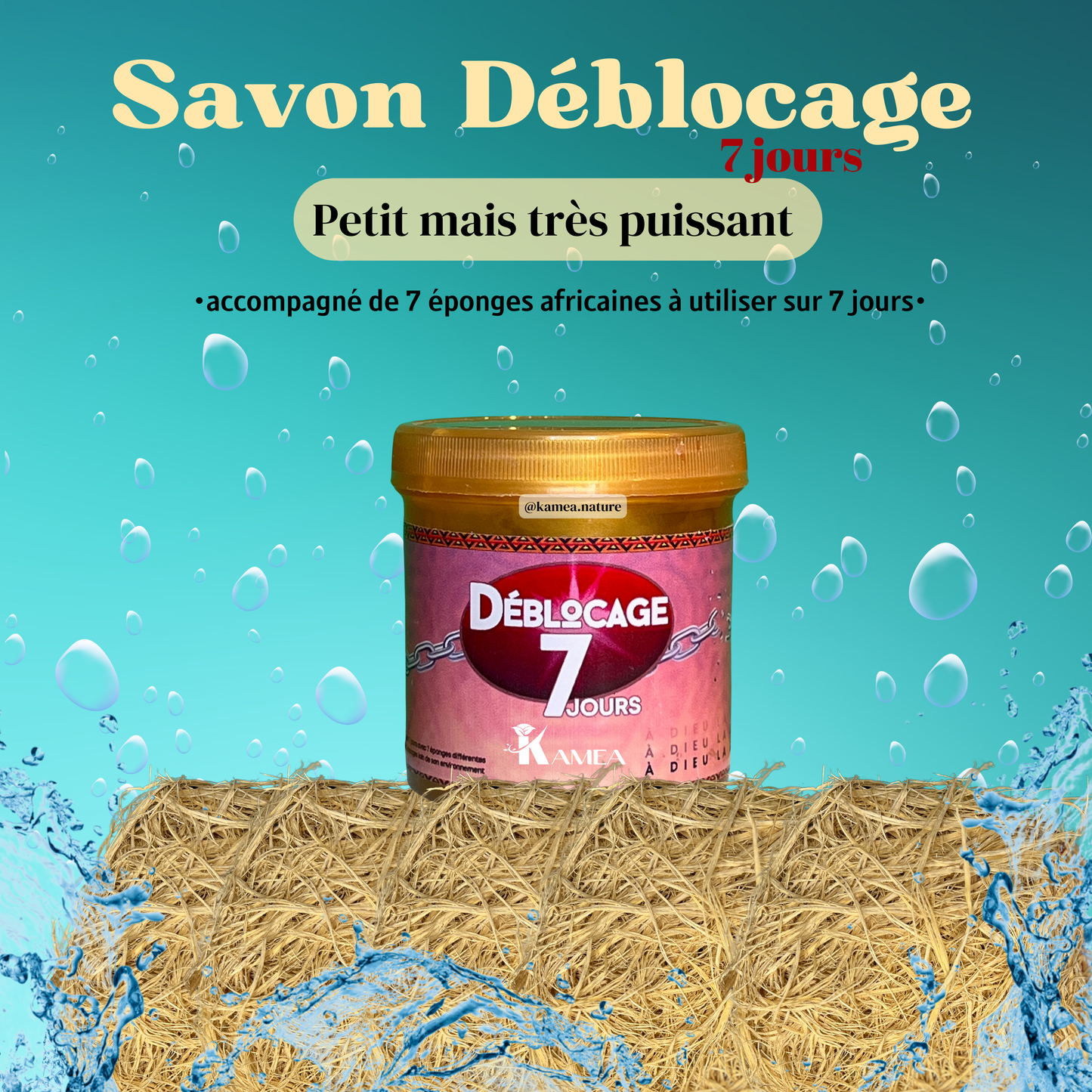 Puissant savon de déblocage 7jours + 7 éponges africaines