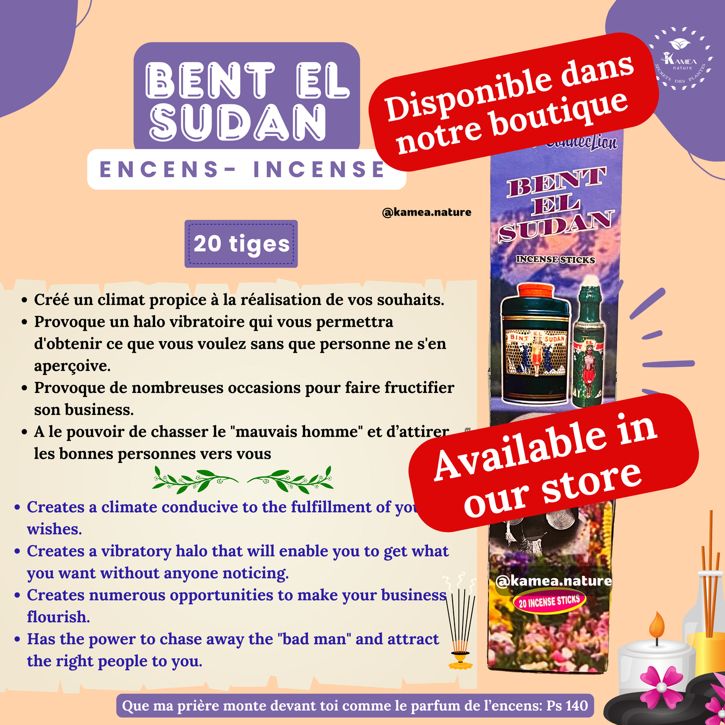 Savon Bint El Sudan - Savon bintou - Savon spirituel
