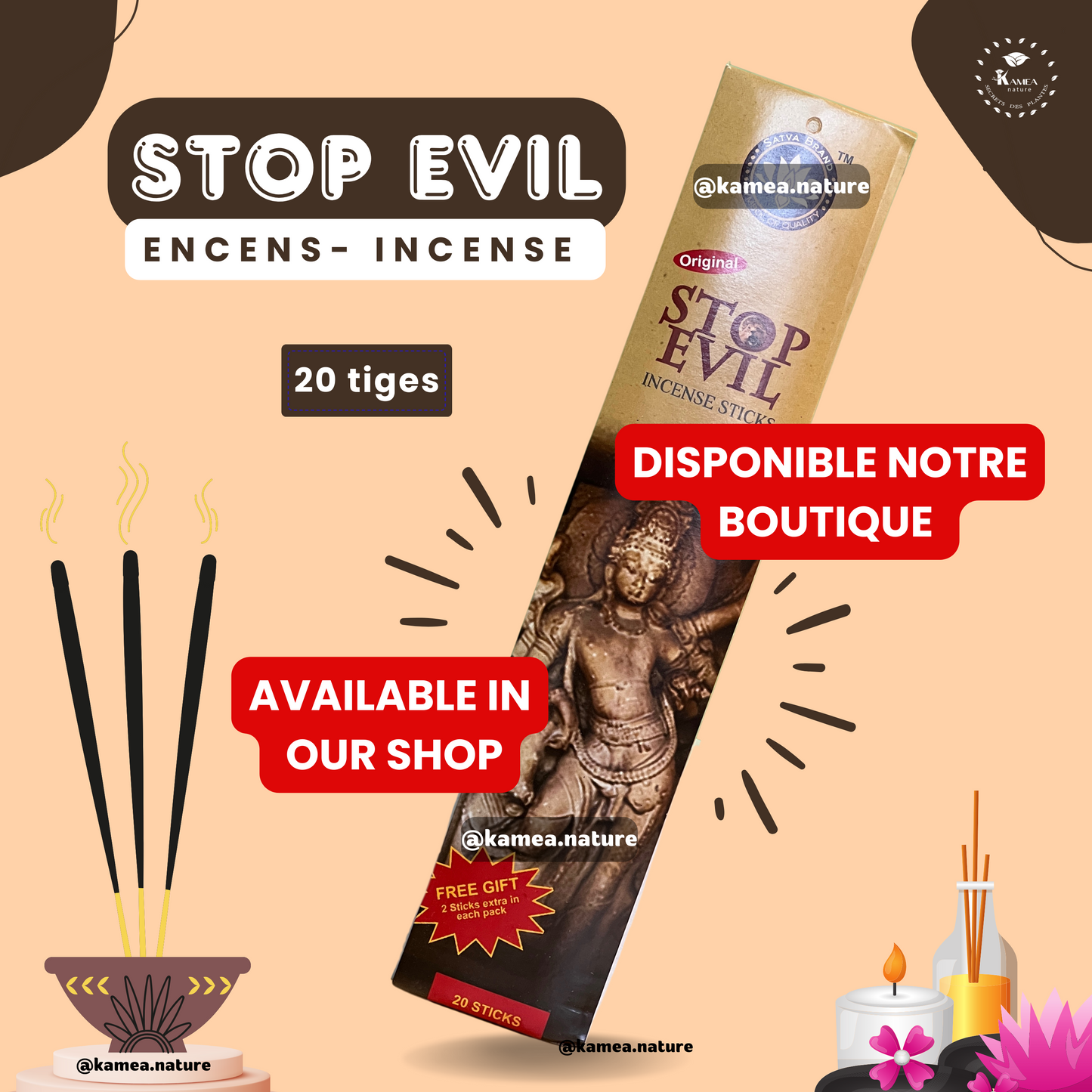 Parfum Stop Evil - 50ml - Parfum spirituel
