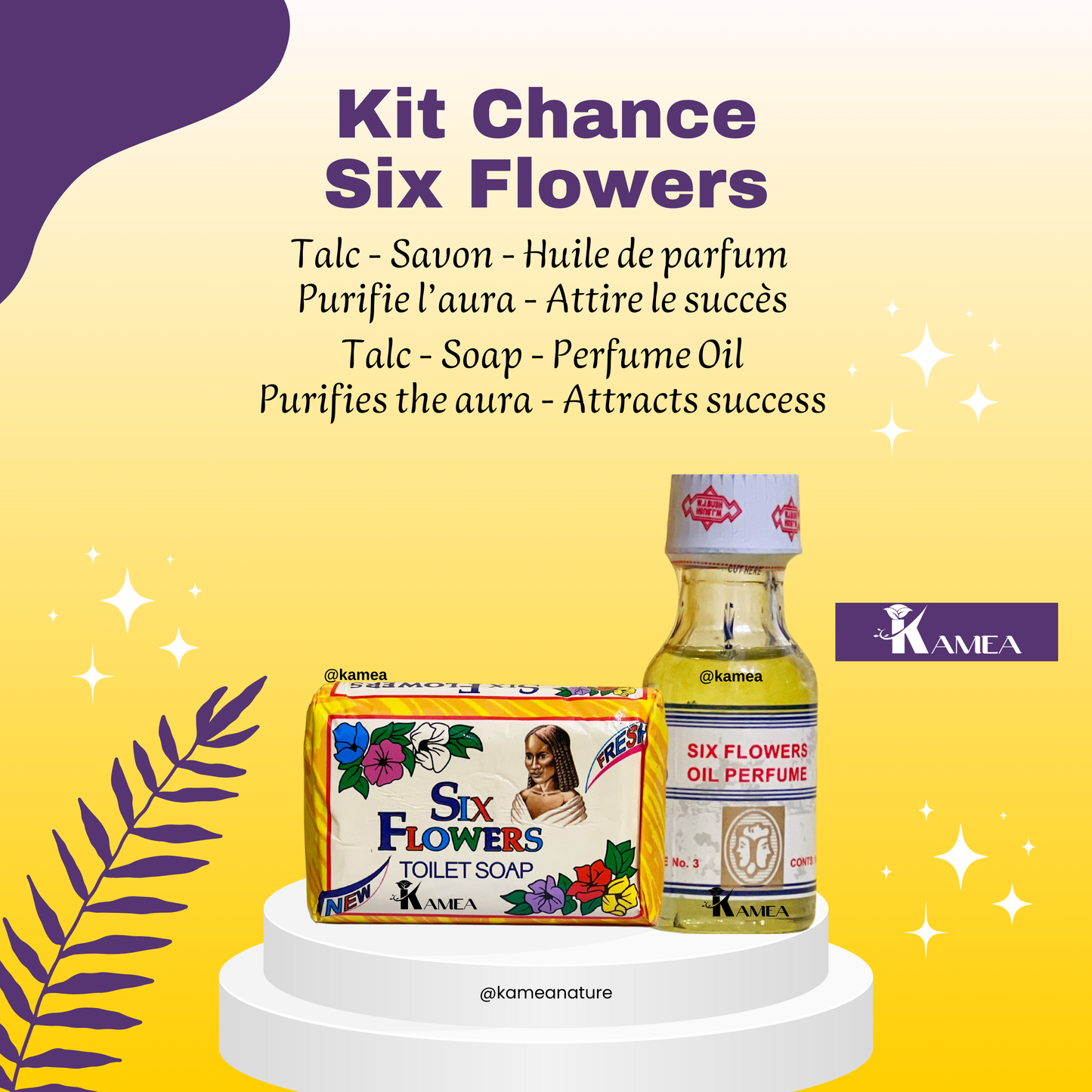 Huile de Parfum Six Flowers - Contenu 18ml - Huile de parfum spirituel