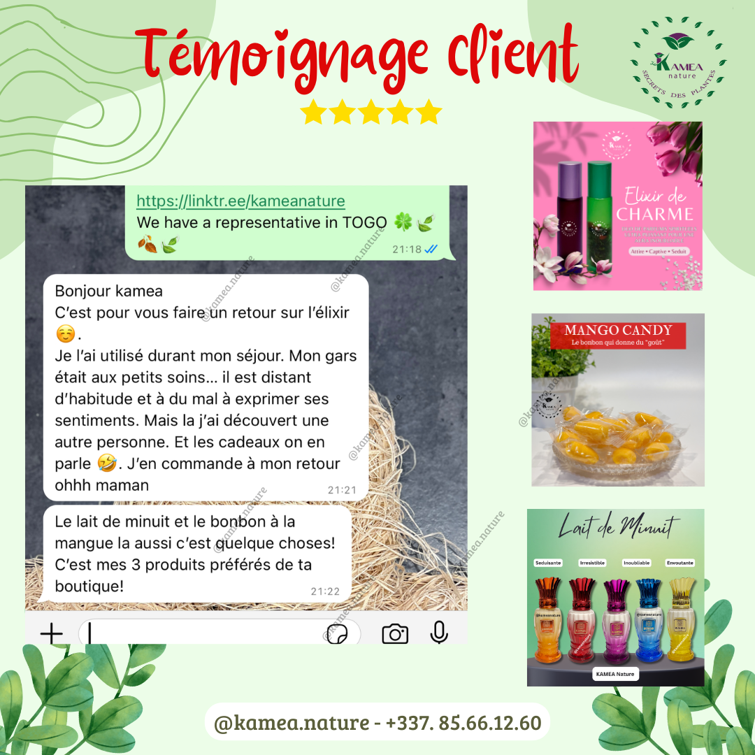 Elixir de charme - Parfum spirituel - puissant attraction