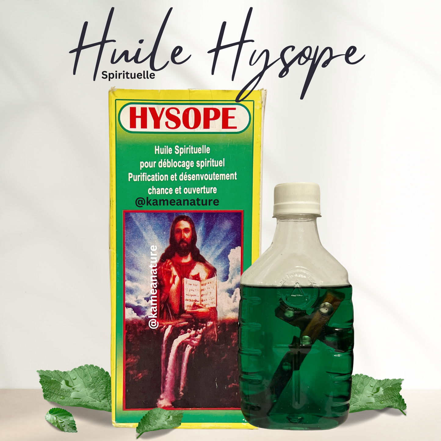 KIT spirituel HYSOPE Savon - Parfum - Huile - Déblocage - purification - chance - ouverture