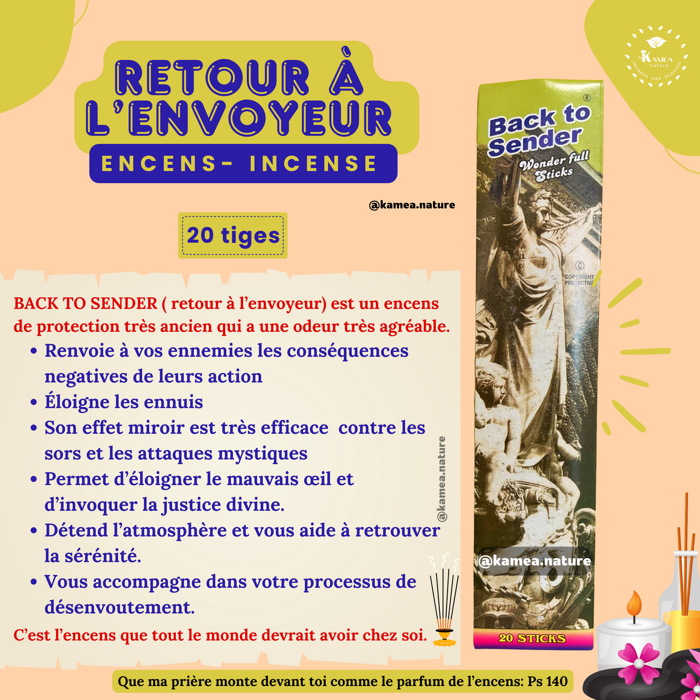 Kit spirituel Back to sender - Retour l'envoyeur - contre les échecs répétés