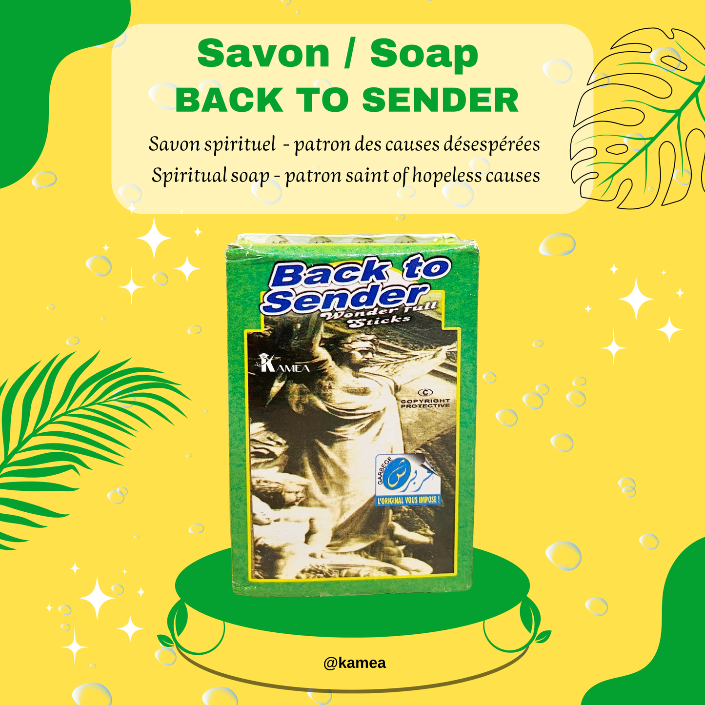 Savon BACK TO SENDER - Retour à l’envoyeur - Savon spirituel