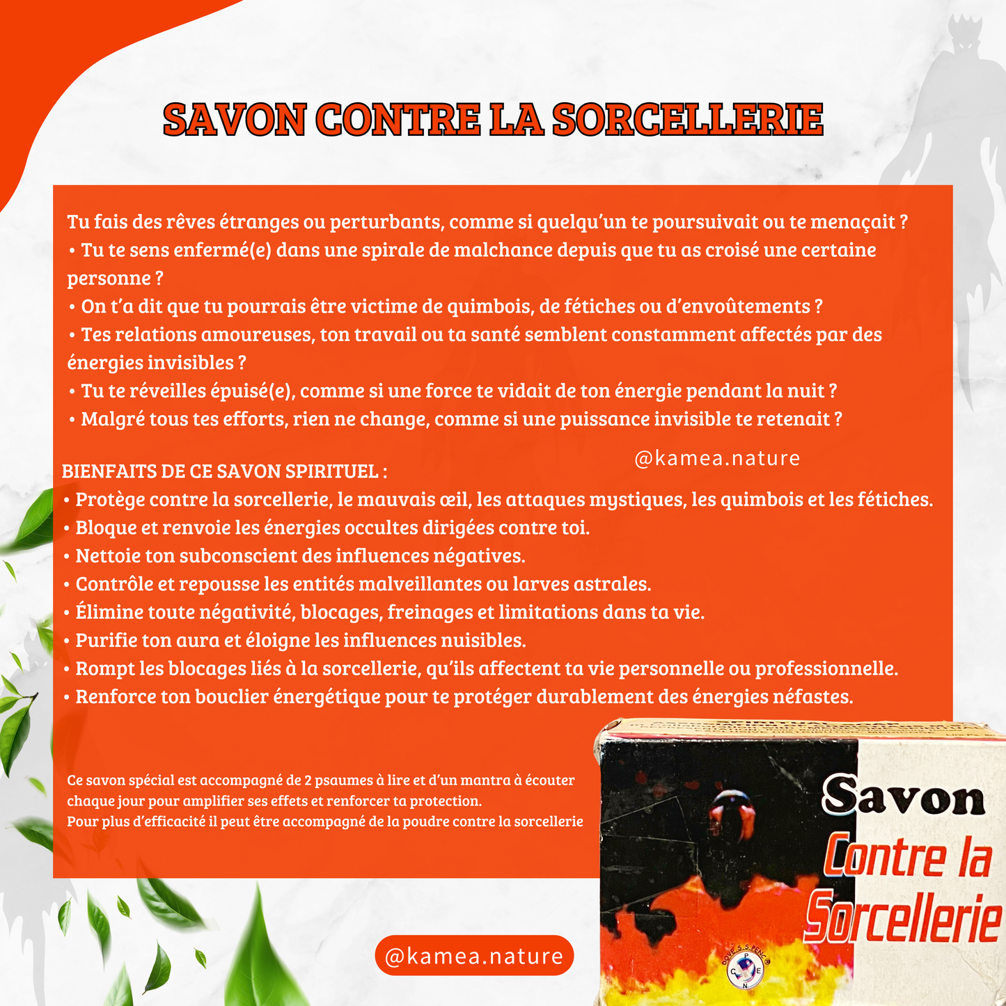 Savon spirituel contre la sorcellerie - protection deblocage - nettoyage