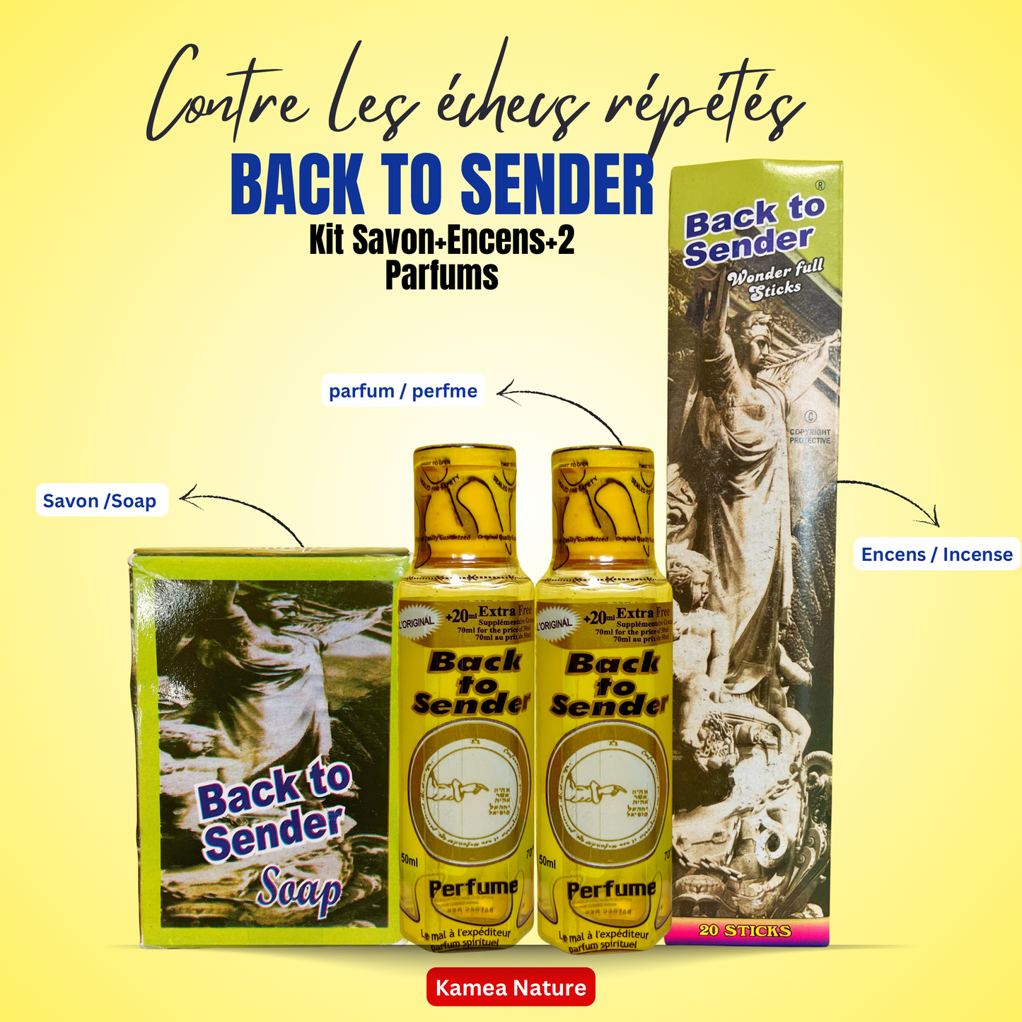 Kit spirituel Back to sender - Retour l'envoyeur - contre les échecs répétés