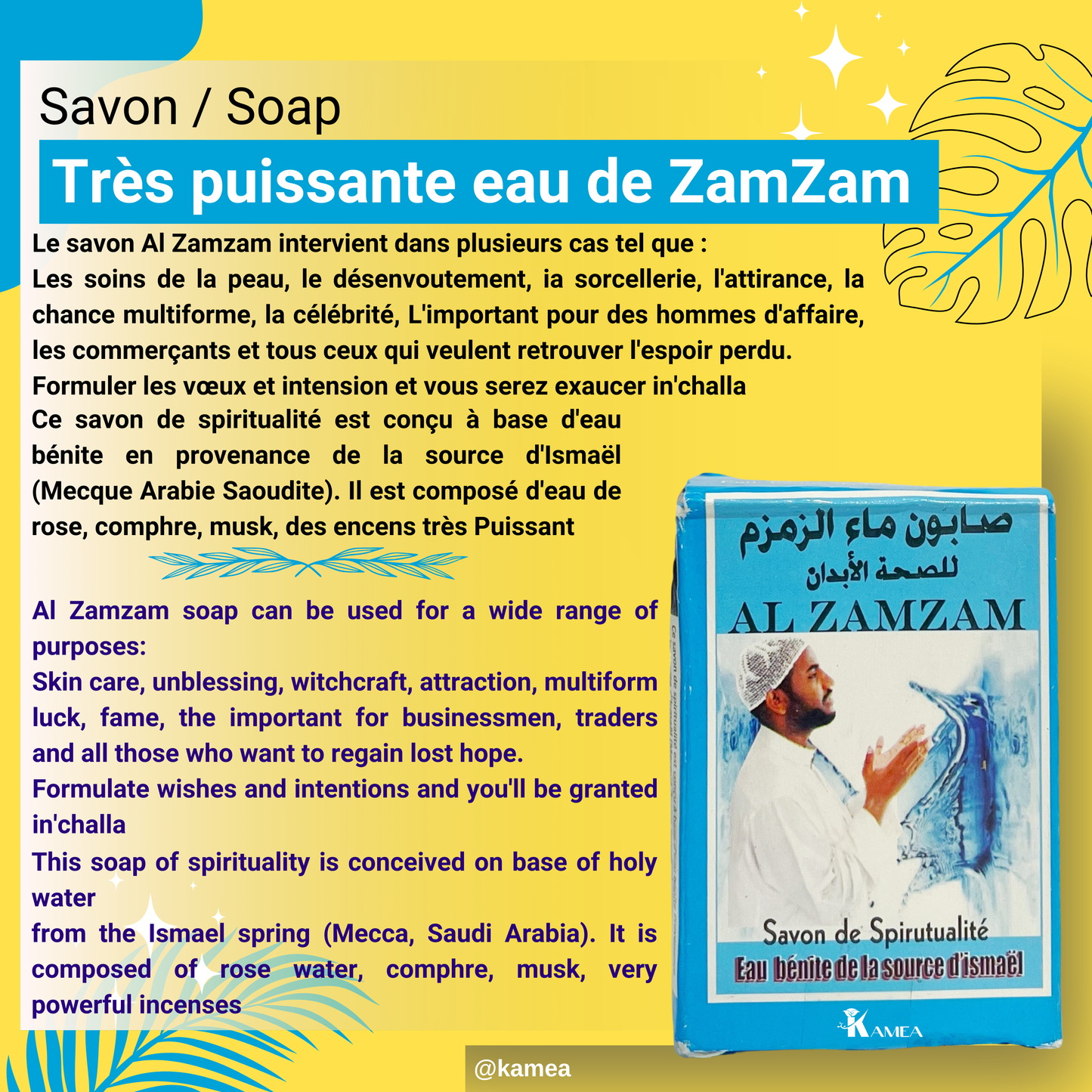Savon AL ZAMZAM - Savon spirituel
