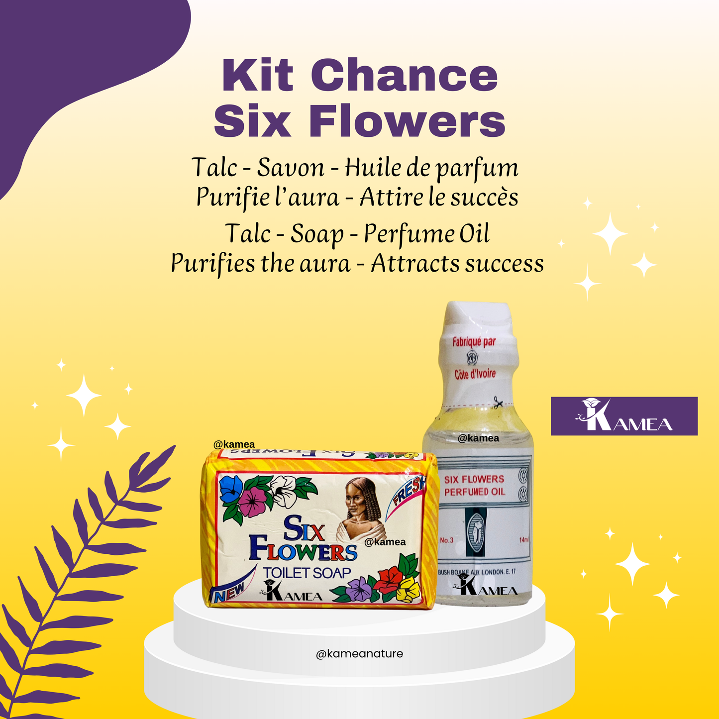 Huile de Parfum Six Flowers - CI - Contenu 18ml - Huile de parfum spirituel