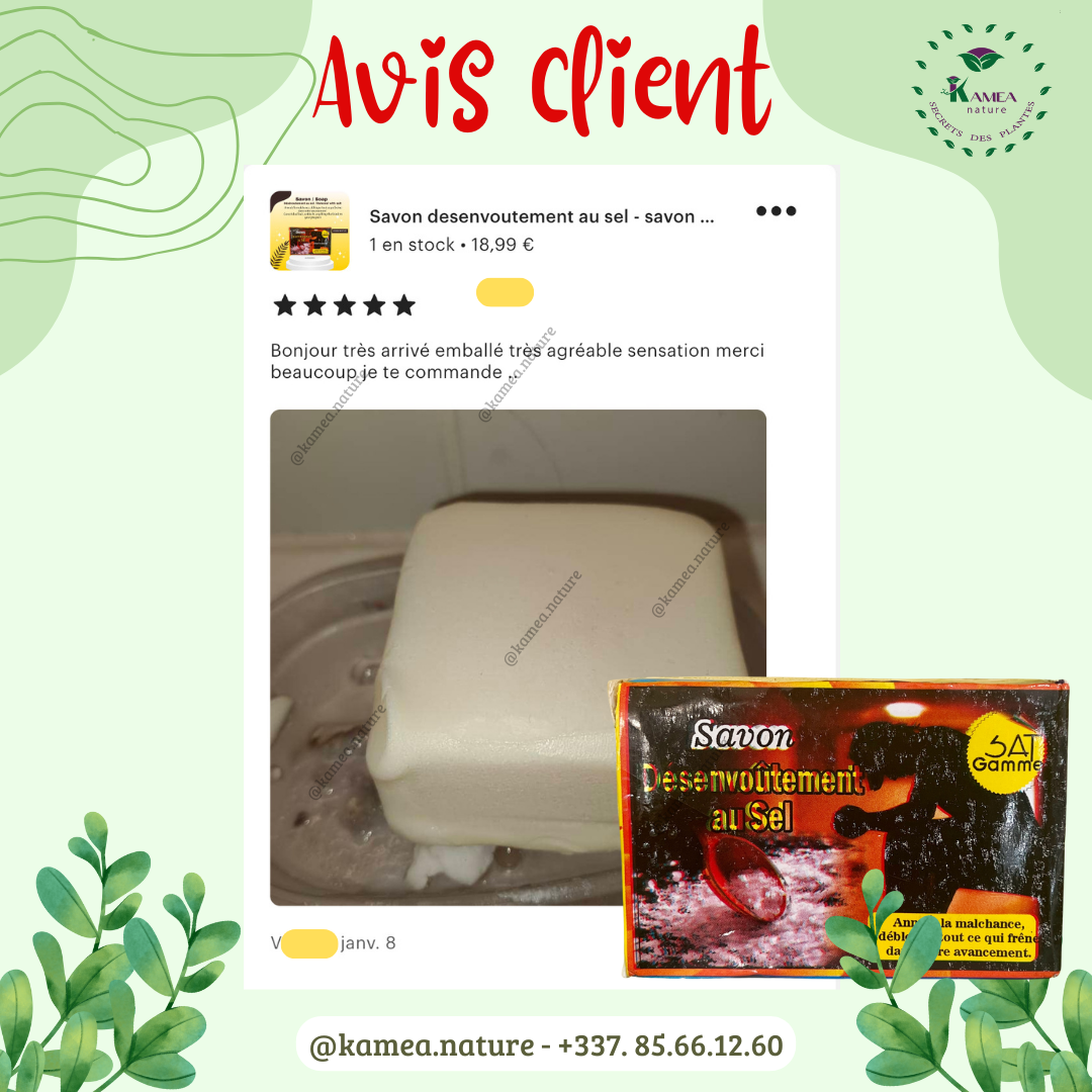 Savon desenvoutement au sel - savon spirituel