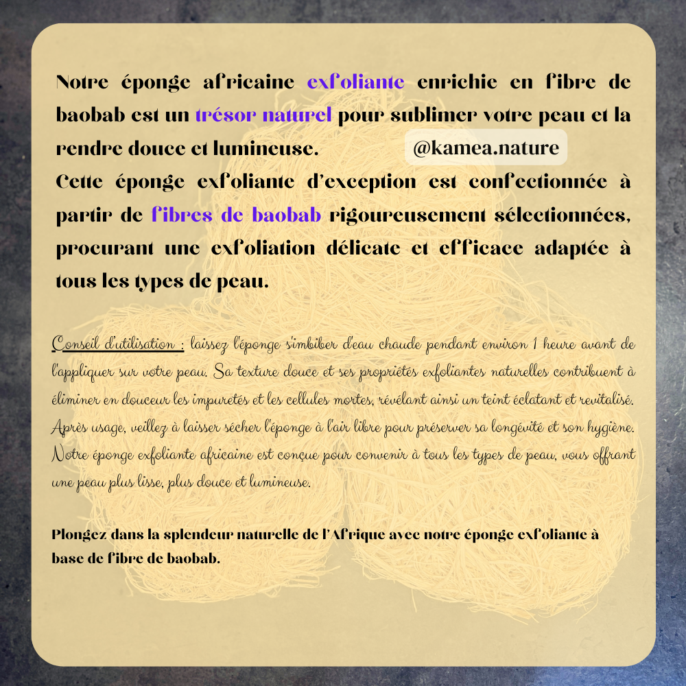 Éponges africaines