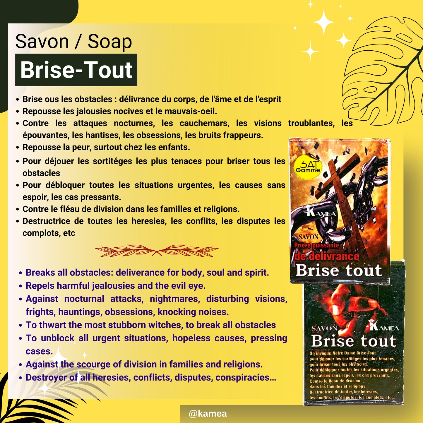 Savon BRISE TOUT - savon spirituel
