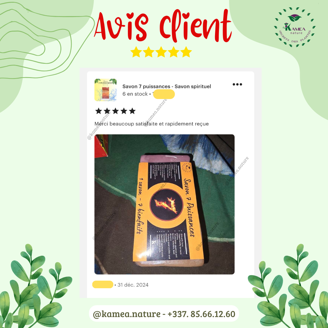 Savon 7 puissances - chance extrême- Savon spirituel
