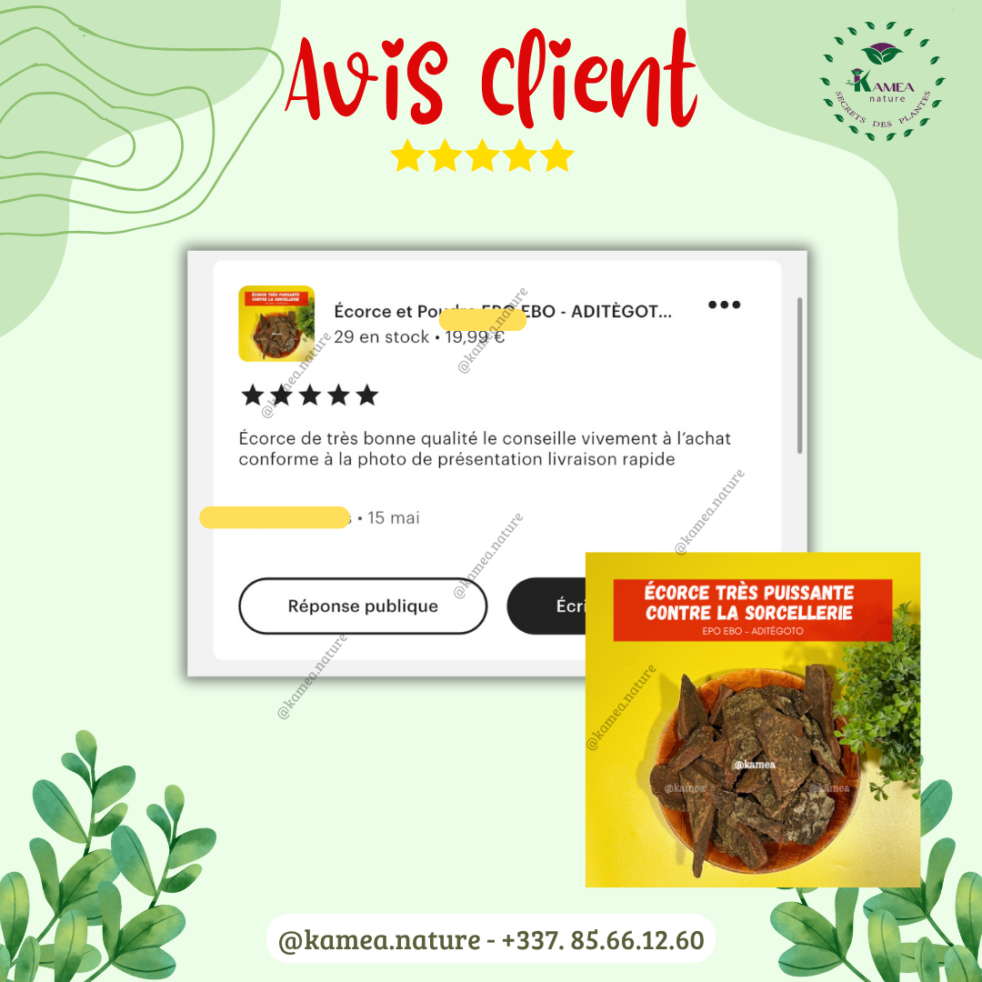 Puissante poudre ANTI-SORCELLERIE - EPO EBO - ADITÈGOTO