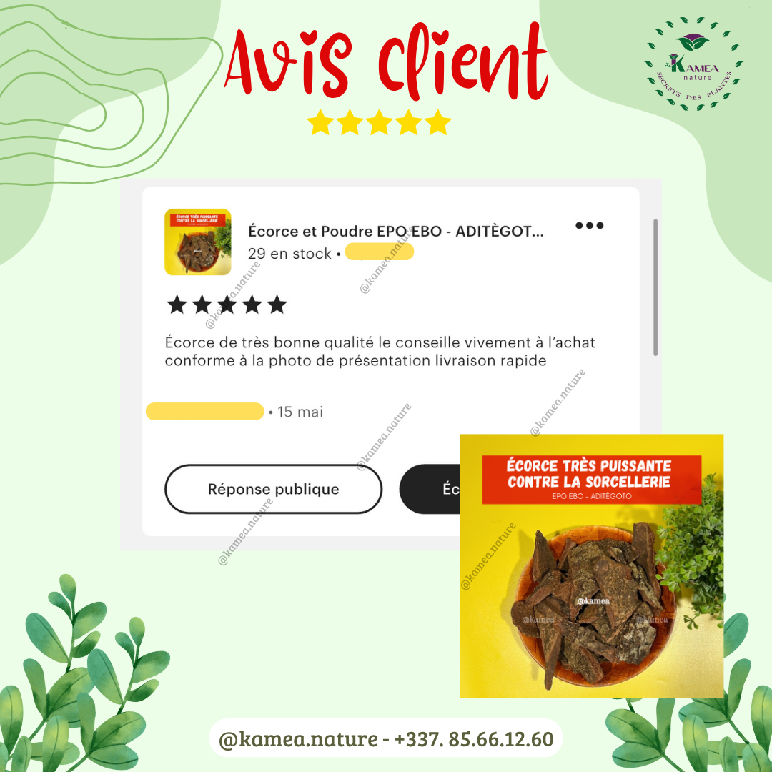 Puissante poudre ANTI-SORCELLERIE - EPO EBO - ADITÈGOTO