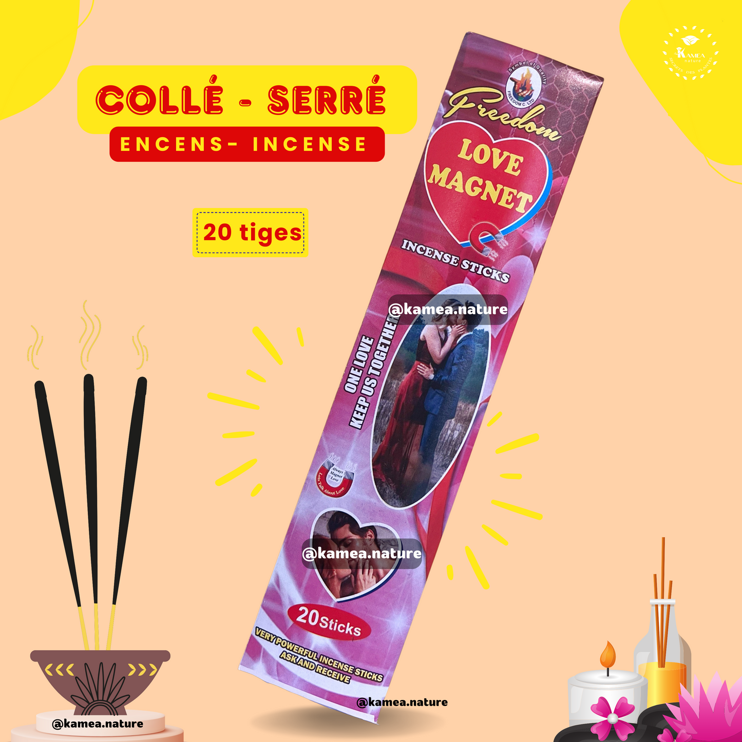 Encens COLLÉ SERRÉ - LOVE MAGNET
