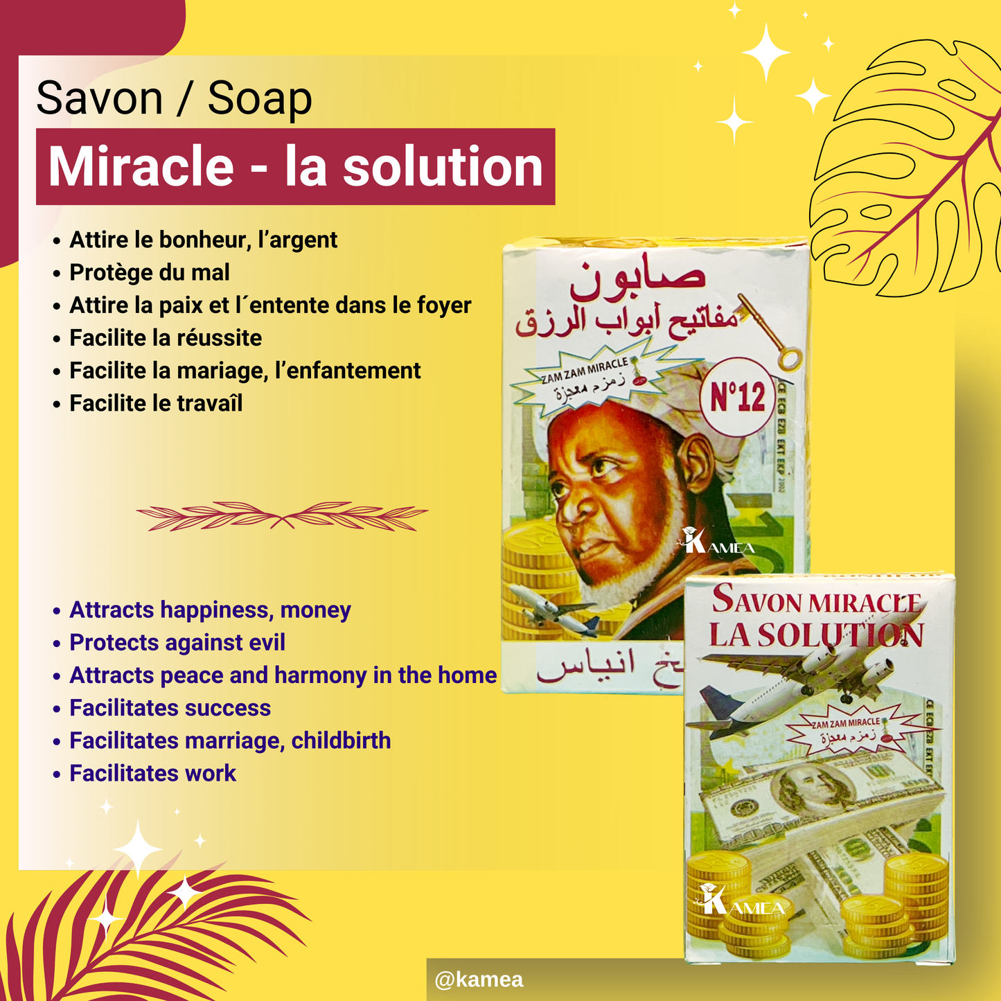 Savon MIRACLE LA SOLUTION - Savon spirituel