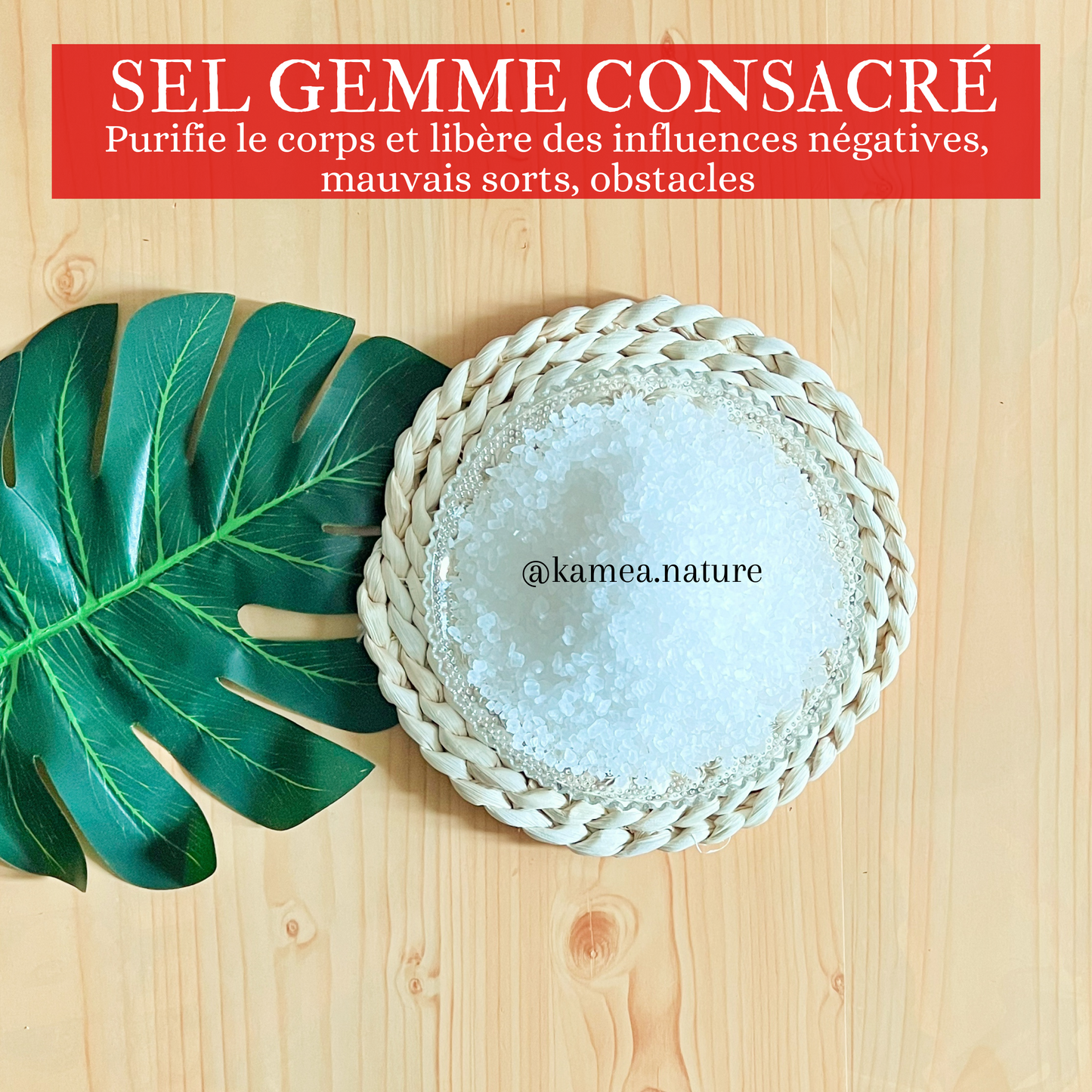 SEL GEMME PUR CONSACRE / purification / protection / chance