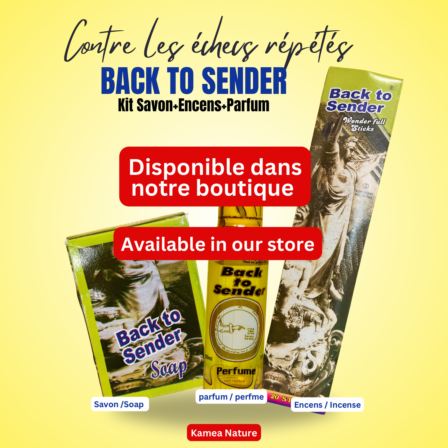 Parfum spirituel Back to sender - Retour à l'envoyeur - 50ml