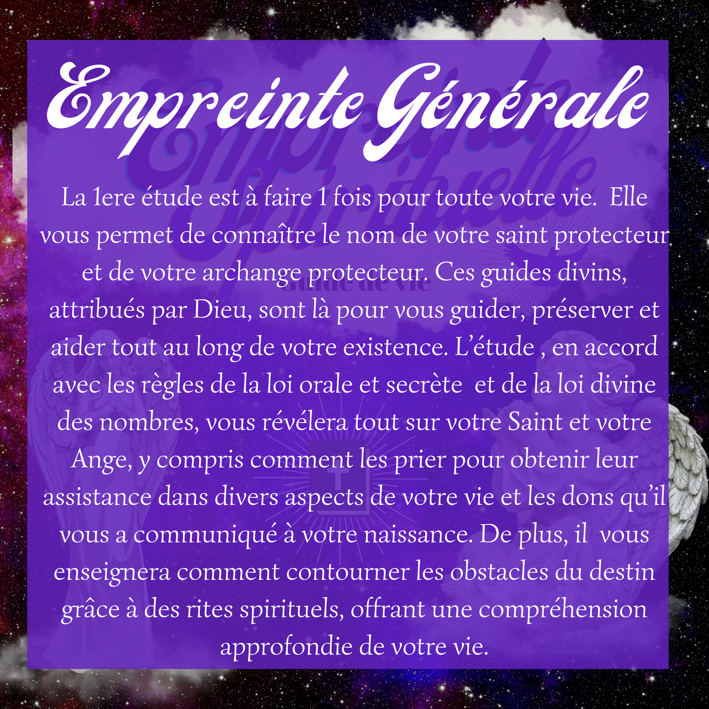Empreinte spirituelle GÉNÉRALE + ANNUELLE