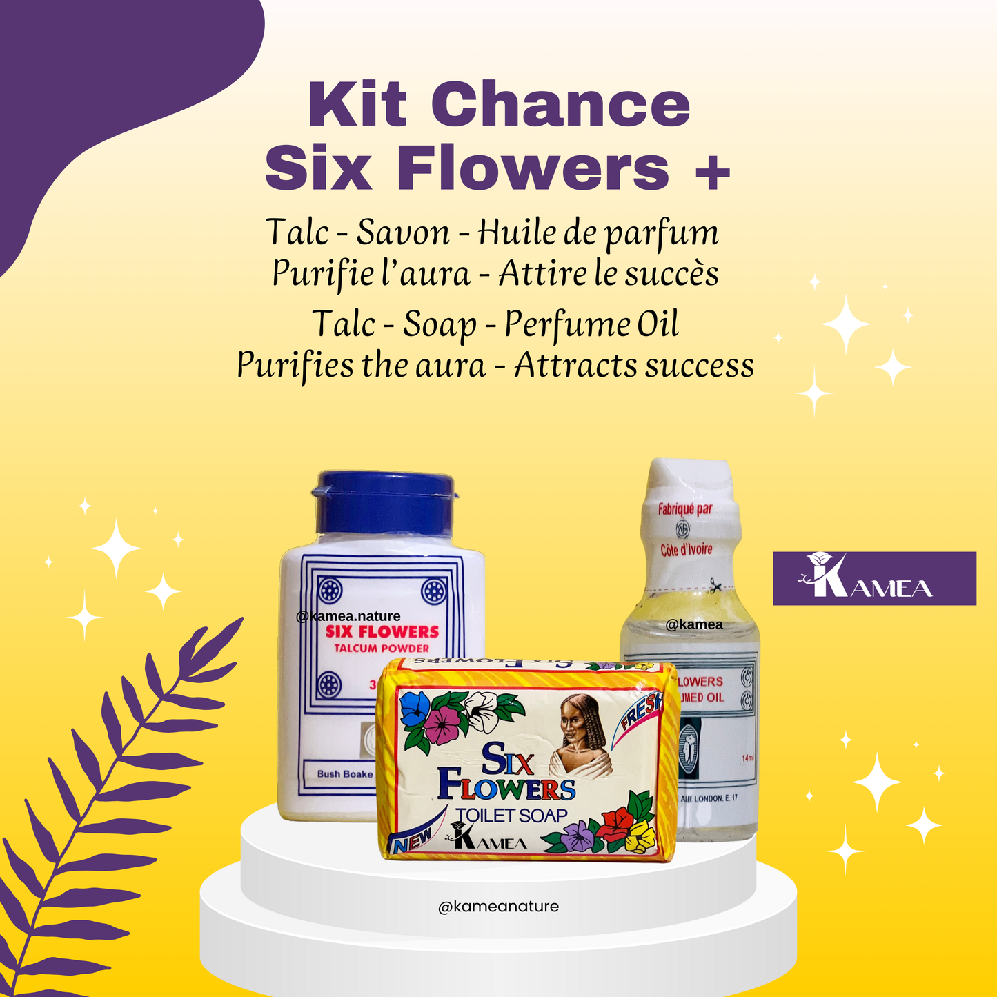 Huile de Parfum Six Flowers - CI - Contenu 18ml - Huile de parfum spirituel
