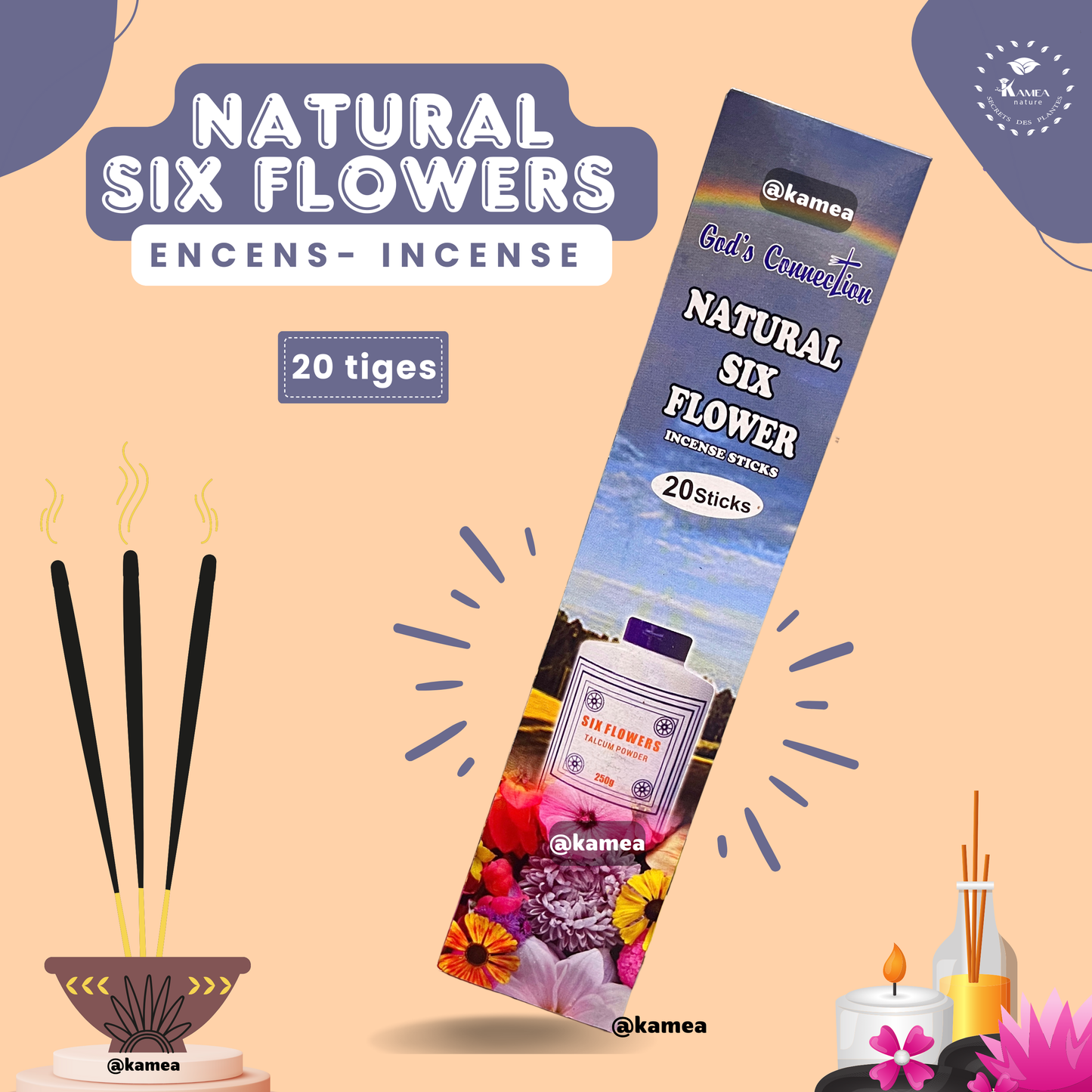 Encens spirituel Six Flowers - CHANCE EXTREME