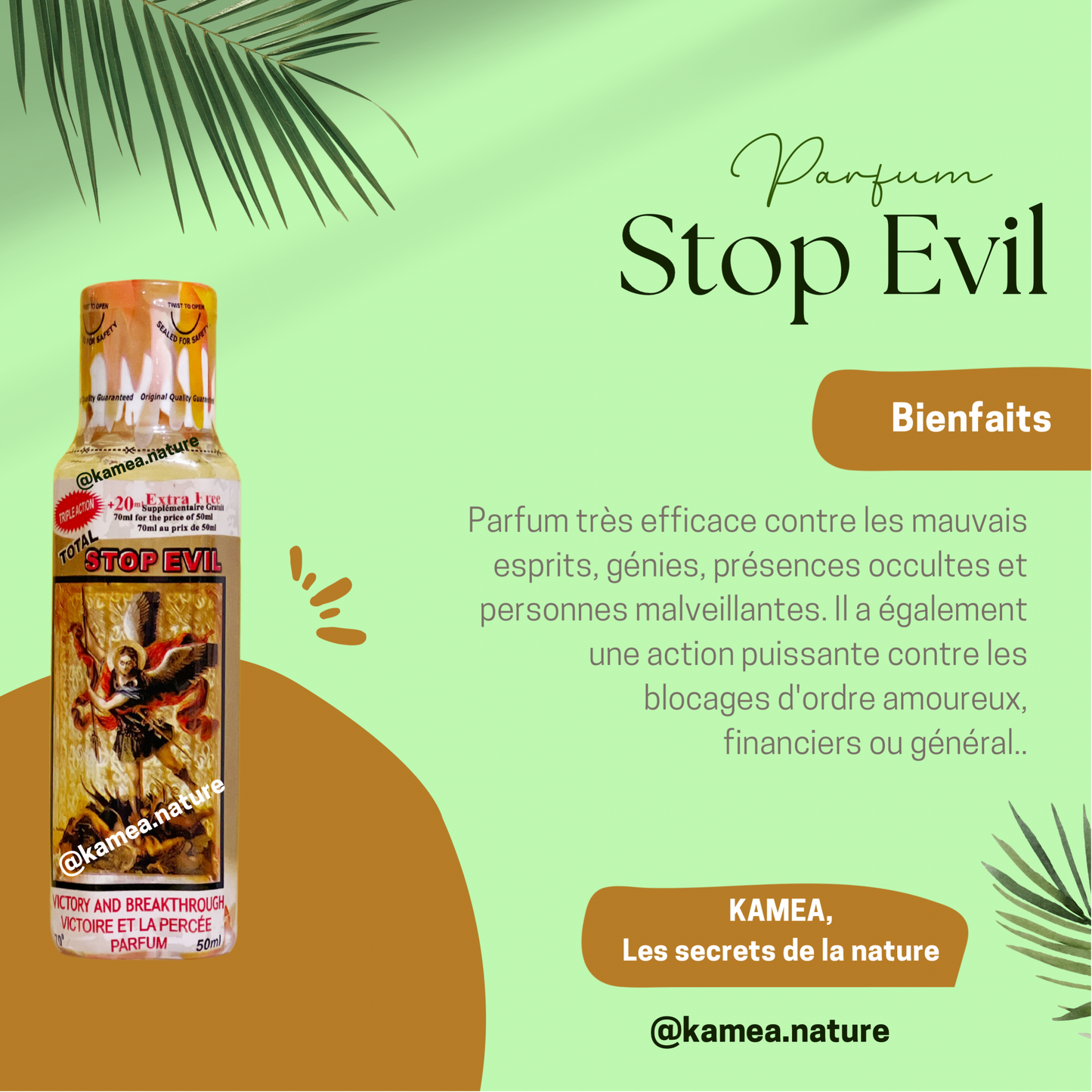 Parfum Stop Evil - 50ml - Parfum spirituel