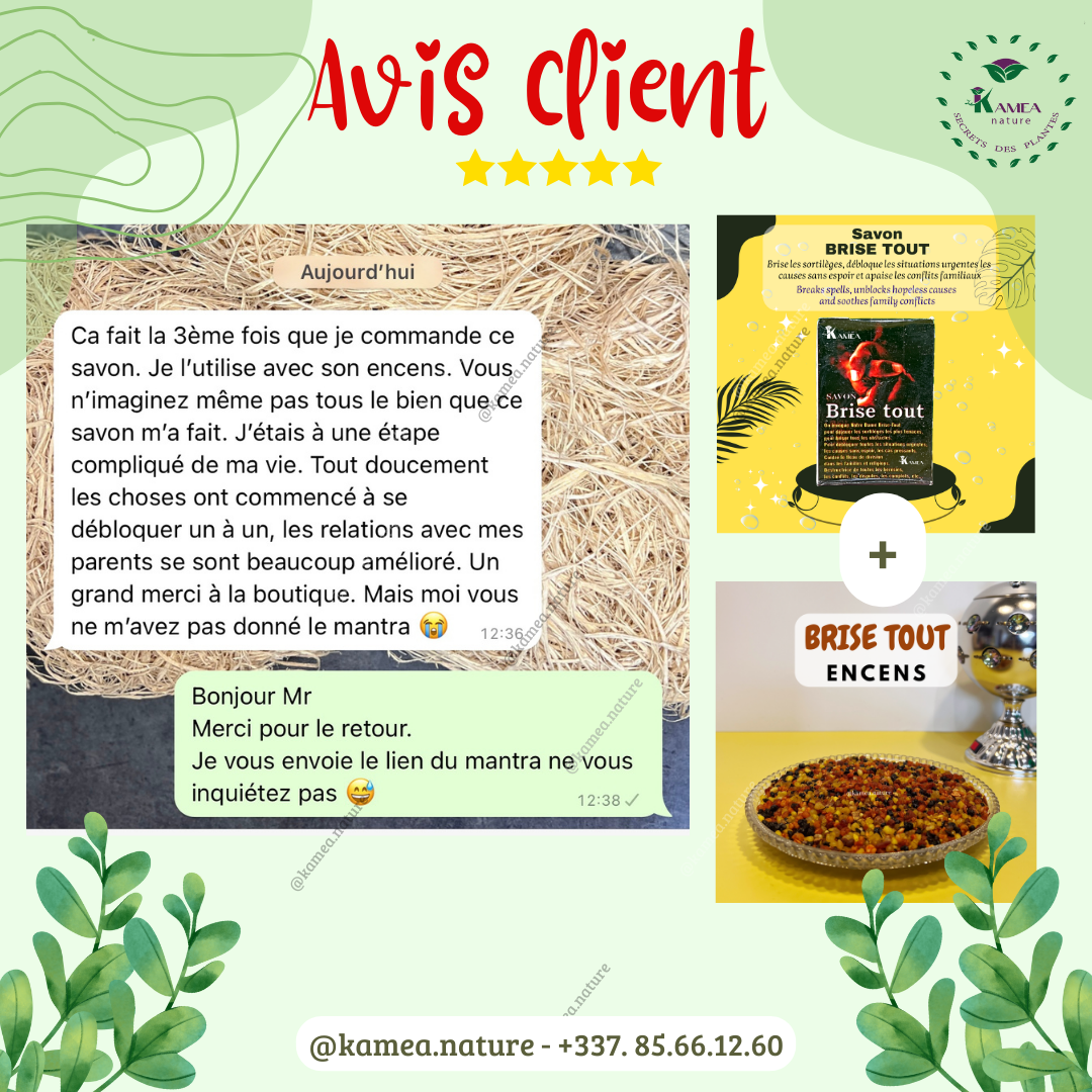 Savon BRISE TOUT - savon spirituel