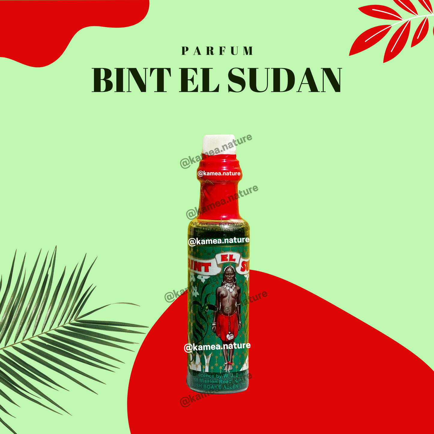 Parfum Bint El Sudan Rouge ORIGINAL 45gr contenu 12ml- Parfum spirituel bintou