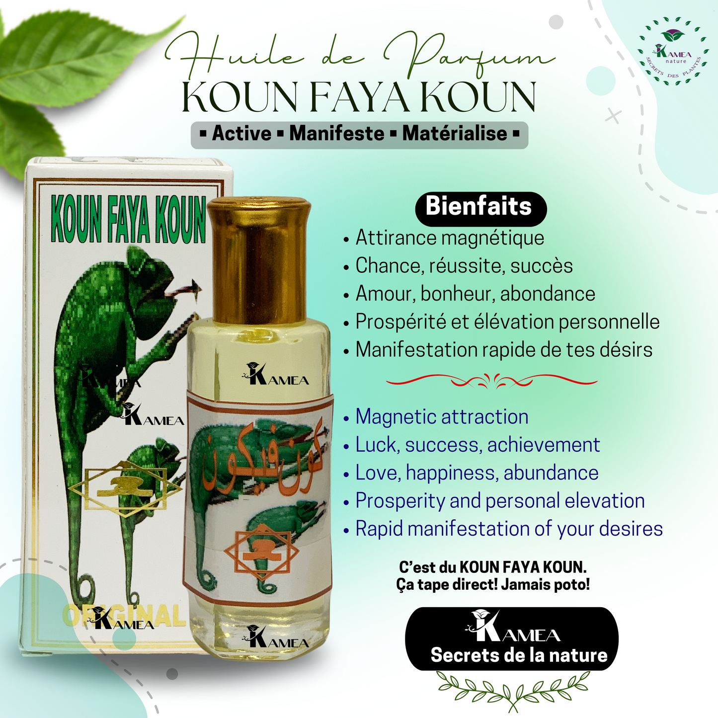 Huile de Parfum spirituel KOUN FAYA KOUN - ORIGINAL