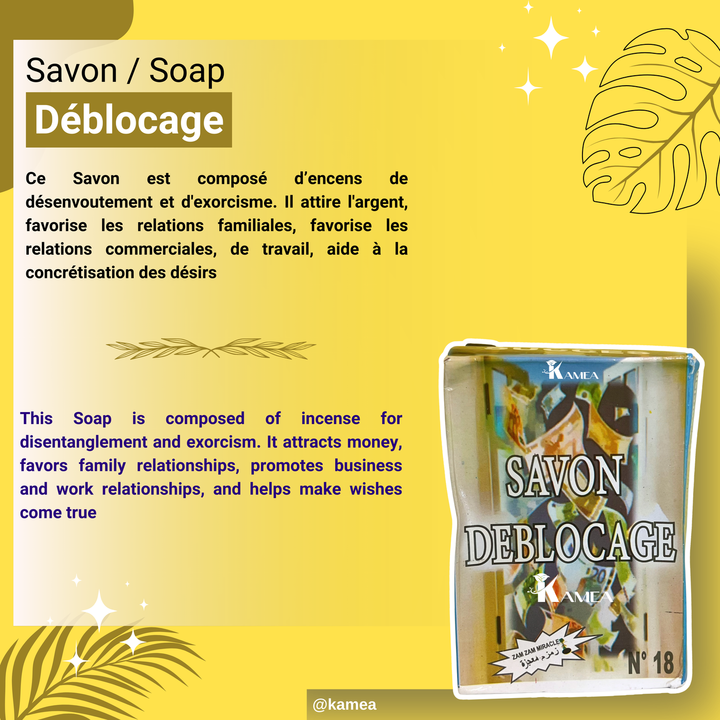 Savon spirituel DÉBLOCAGE