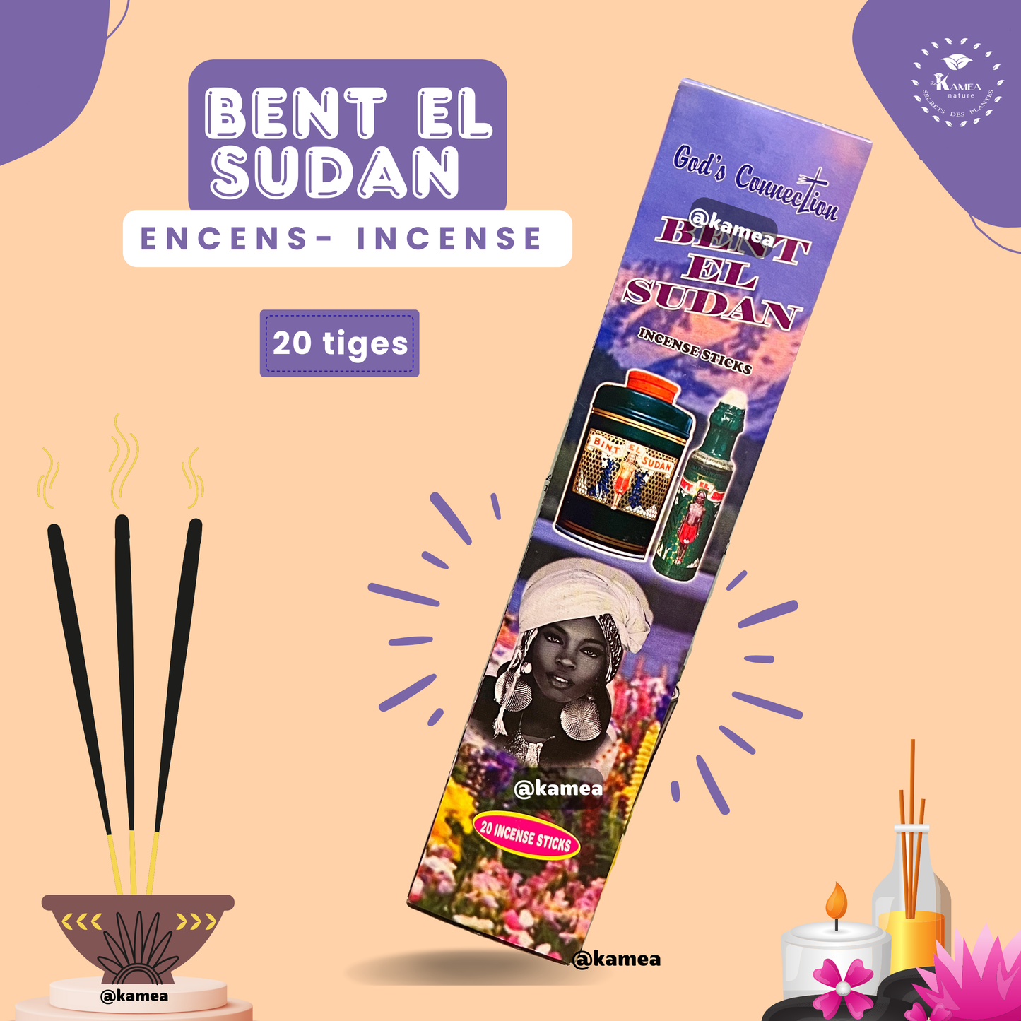 Encens spirituel Bint El Sudan - Bintou