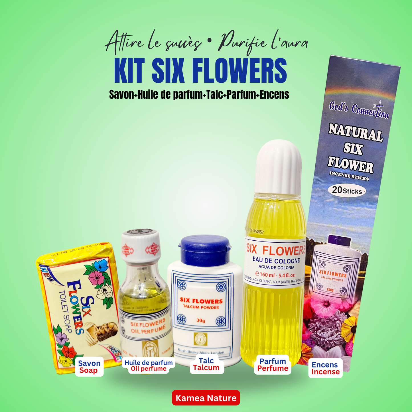 Parfum Six Flowers - Savon spirituel - parfum 6 Fleurs