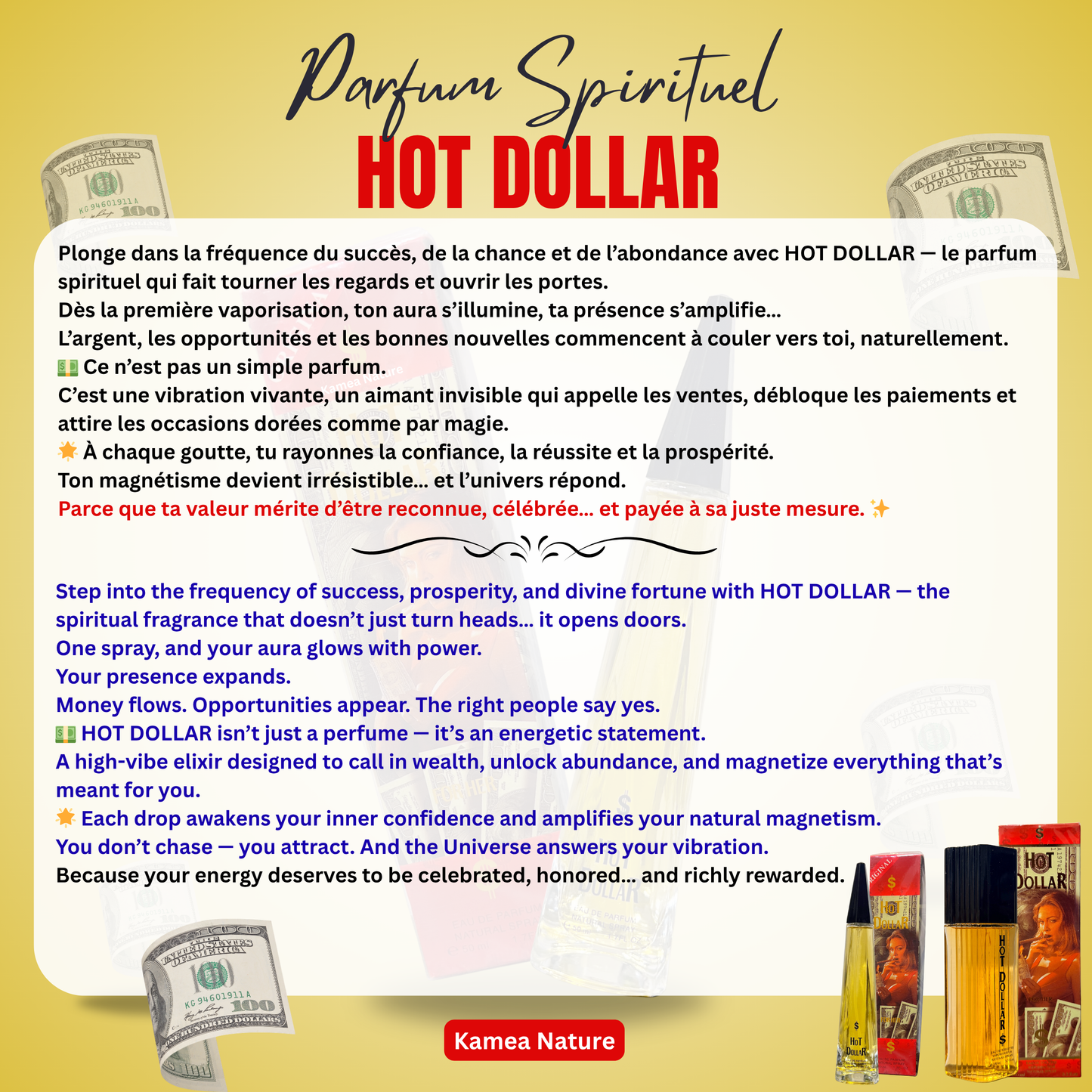 Parfum spirituel Hot Dollar