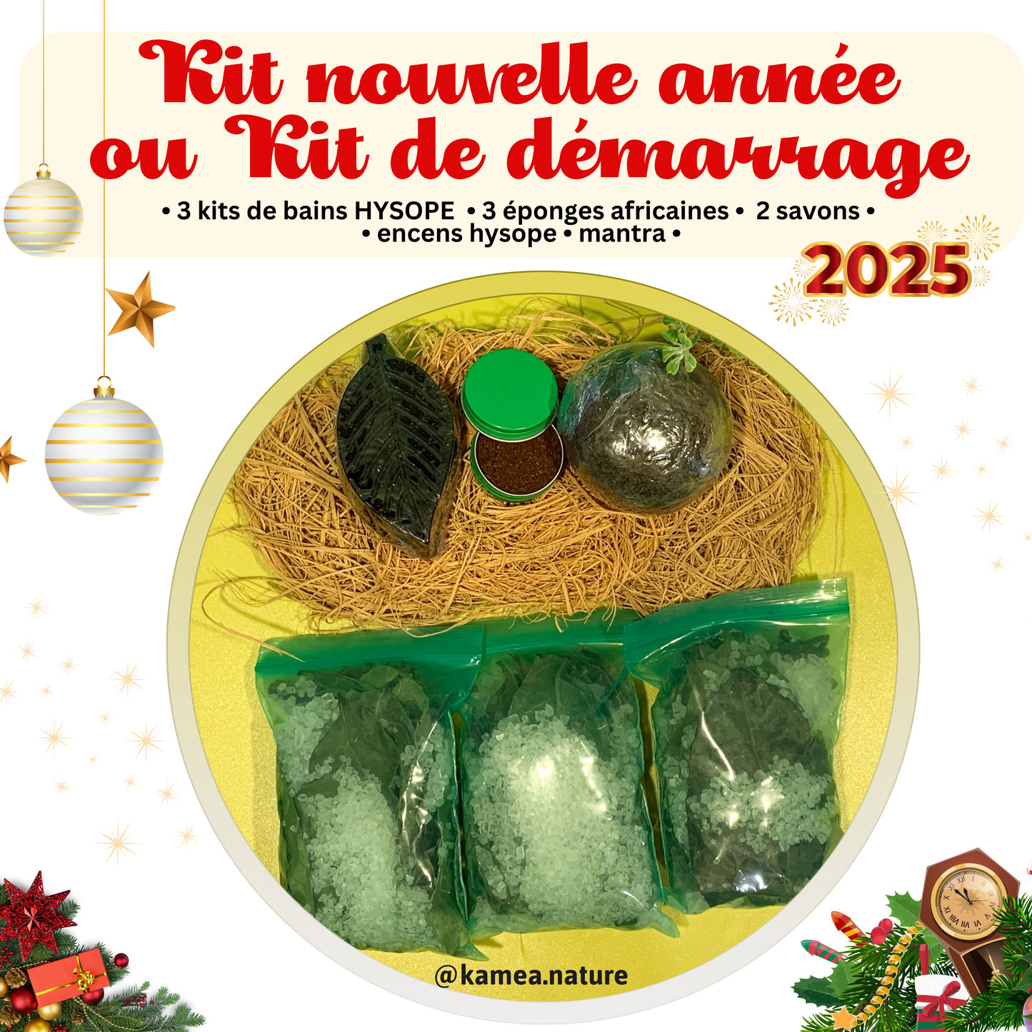 Kit de demarrage ou Kit nouvelle année - Année 2025 prospere- purification - protection - chance - Deblocage