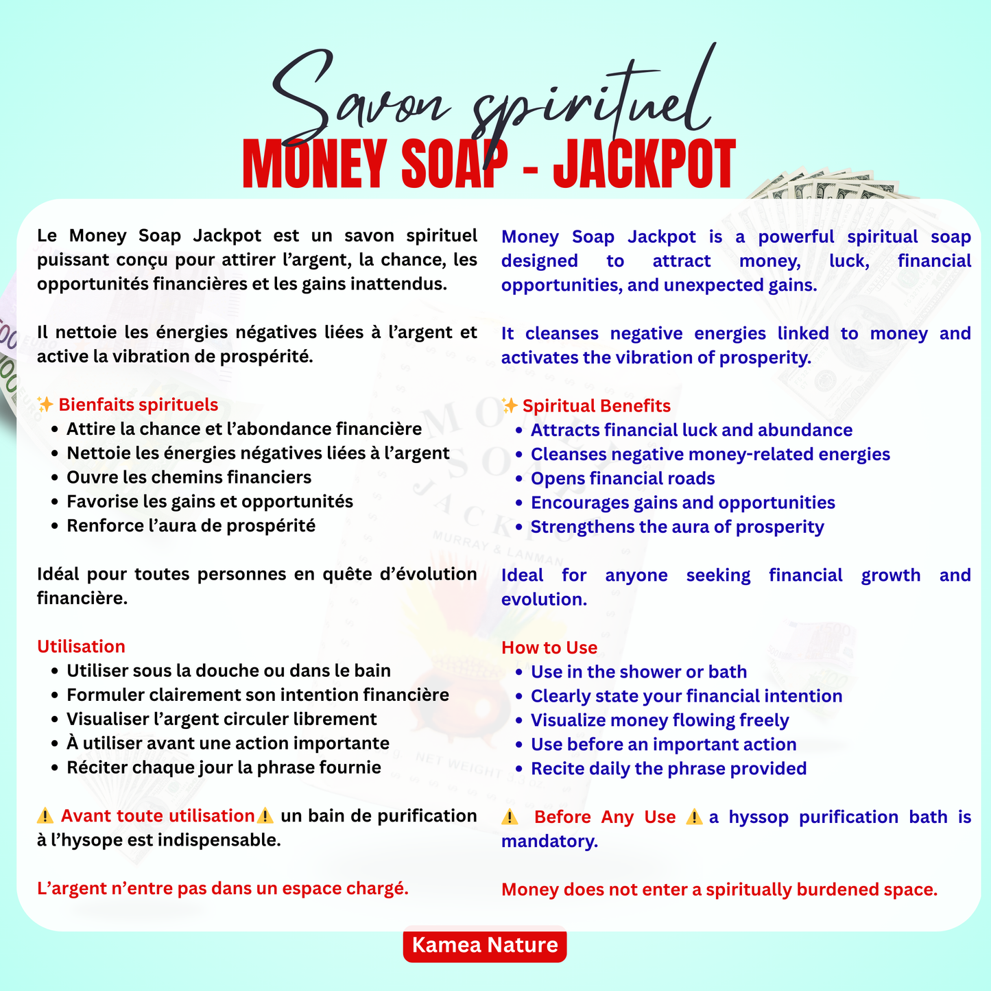 Money Soap Jackpot - Murray & Lanman - Savon pour attirer l’argent