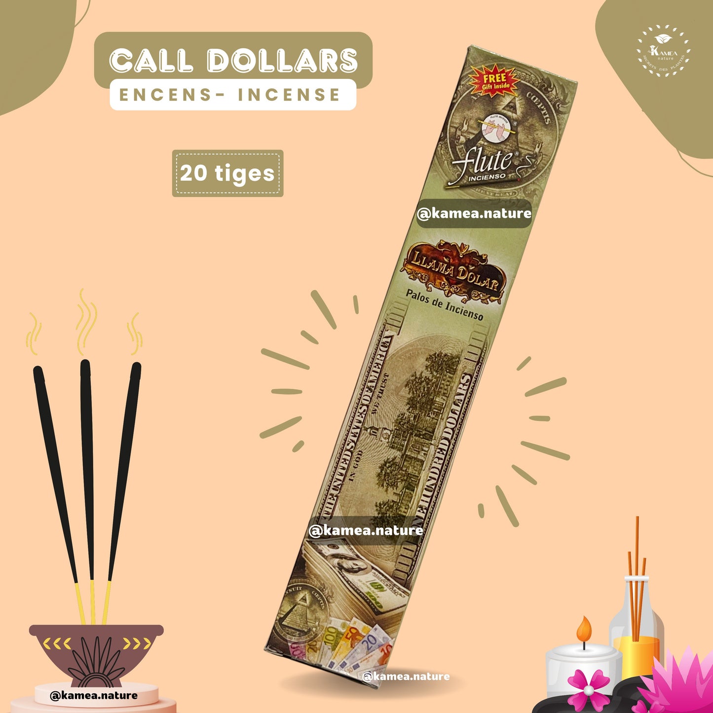 Encens spirituel Call Dollar