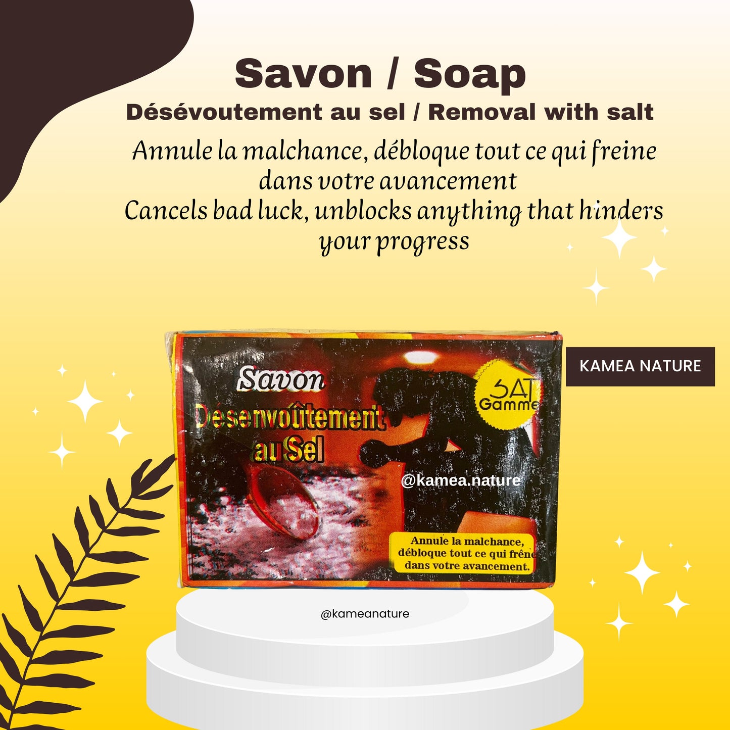 Savon desenvoutement au sel - savon spirituel