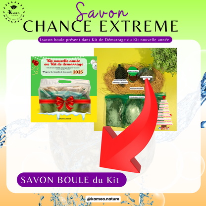 Savon boule du Kit de demarrage ou Kit nouvelle année - Année 2025 prospere- purification - protection -  chance - Deblocage