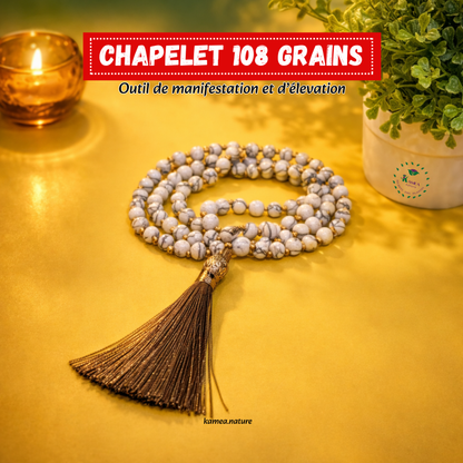 Chapelet 108 grains - Mala - outil de manifestation