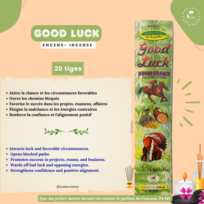 Encens GOOD LUCK - BONNE CHANCE