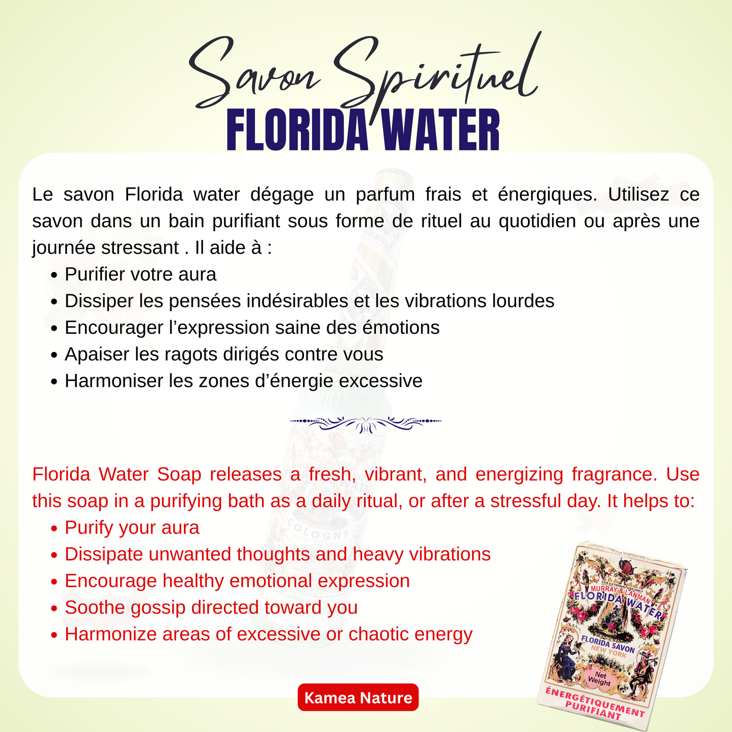 Savon spirituel FLORIDA WATER