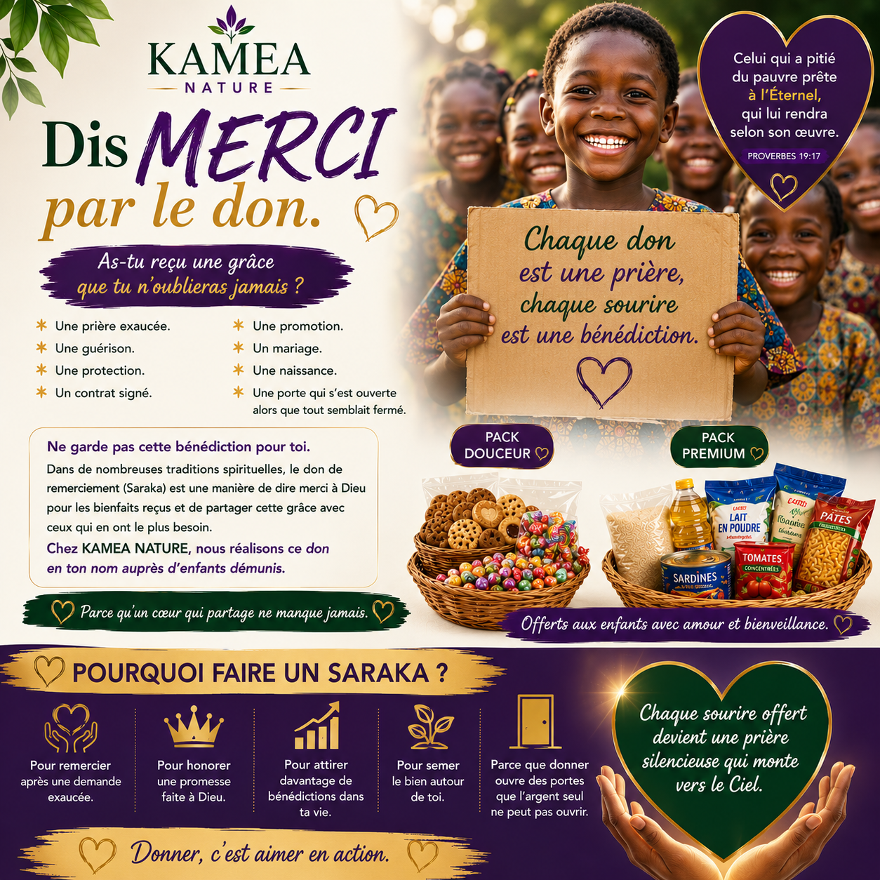 Dis MERCI par le DON