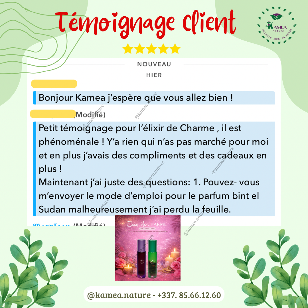 Elixir de charme - DUO de Parfum spirituel - puissant attraction