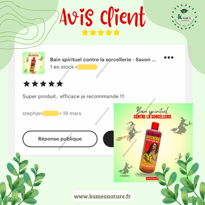 Puissant Bain spirituel contre la sorcellerie - protection  deblocage - nettoyage - savon contre sorcellerie