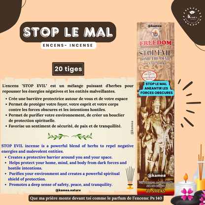 Encens STOP EVIL - BLOQUE LES MAUVAIS ESPRITS