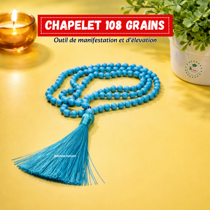 Chapelet 108 grains - Mala - outil de manifestation