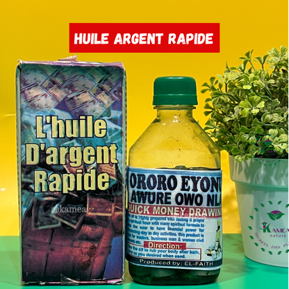 Huile spirituelle - huile d’argent rapide